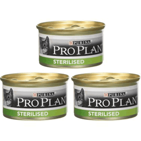 Proplan 3x85 gr Sterilised Ton ve Somonlu Kısırlaştırılmış Kedi Konservesi