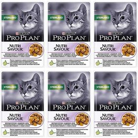 Proplan 6x85 gr Pouch Kısırlaştırılmış Hindili Yaş Kedi Maması