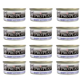 ProPlan 85x12 gr Adet KittenTavuklu Yavru Kedi Konservesi