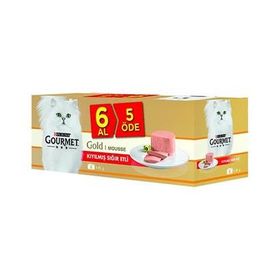 Proplan Gourmet Gold 6x85 gr Kıyılmış Sığır Etli Kedi Konservesi