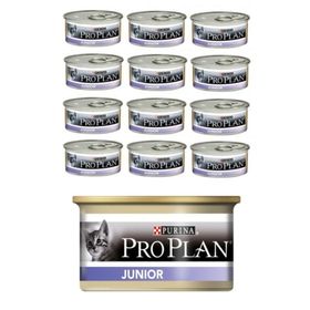 Proplan Junior Tavuklu Yavru Kedi 85 gr 12'Li Konserve Kedi Maması