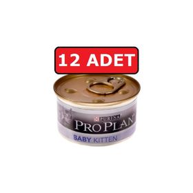 Proplan Junior Tavuklu Yavru Kedi 85 gr 12'Li Konserve Kedi Maması