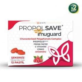 Propolsave Imuguard Ahududu Aromalı 2x12 Adet Pastil