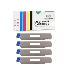 Proprint Oki C801 C801N 7300 Sayfa Muadil Toner Set