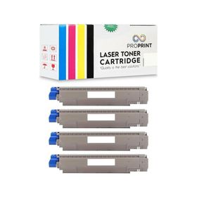 Proprint Oki C801 C801N 7300 Sayfa Muadil Toner Set