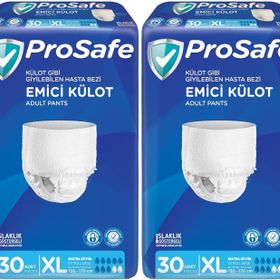 Prosafe 2 Paket 30'lu XL-Extra Large Emici Külot Hasta Bezi
