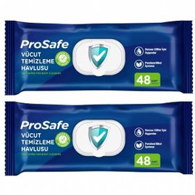Prosafe 2x48 Yaprak Vücut Temizleme Havlusu
