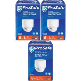Prosafe 3 Paket 8'li Büyük-Large Emici Külot Hasta Bezi