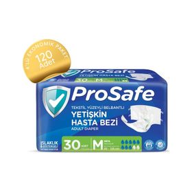 Prosafe 30'lu 4 Paket Belbantlı Medium Hasta Bezi