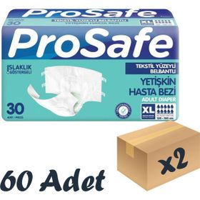 Prosafe 30x2 60 Adet Xl Belbantlı Yetişkin Hasta Bezi