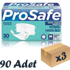 Prosafe 30x3 90 Adet M Belbantlı Yetişkin Hasta Bezi