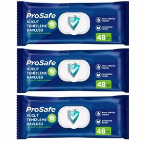 Prosafe 3x48 Yaprak Vücut Temizleme Havlusu