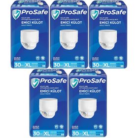 Prosafe 5 Paket 30'lu XL-Extra Large Emici Külot Hasta Bezi