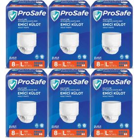 Prosafe 6 Paket 8'li Büyük-Large Emici Külot Hasta Bezi