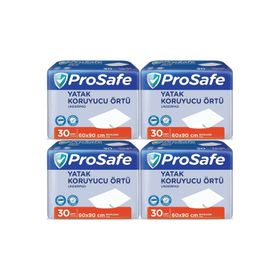 Prosafe 60x90 cm 4 Paket 30'lu Hasta Alt Açma Yatak Koruyucu Örtü