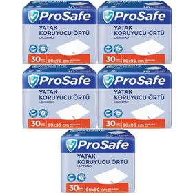 Prosafe 60x90 cm 5 Paket 30'lu Hasta Alt Açma Yatak Koruyucu Örtü