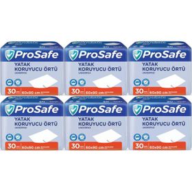 Prosafe 60x90 cm 6 Paket 30'lu Hasta Alt Açma Yatak Koruyucu Örtü
