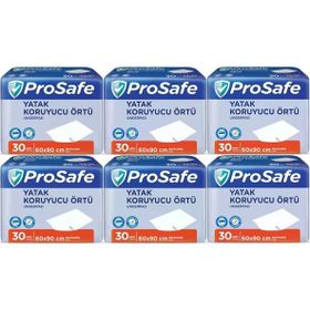 Prosafe 60x90 cm 6 Paket 30'lu Hasta Alt Açma Yatak Koruyucu Örtü