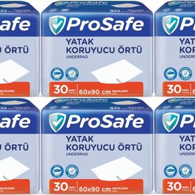 Prosafe 60x90 cm 6 Paket 30'lu Hasta Alt Açma Yatak Koruyucu Örtü