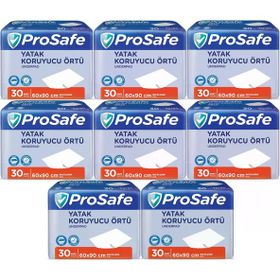 Prosafe 60x90 cm 8 Paket 30'lu Hasta Alt Açma Yatak Koruyucu Örtü