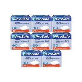 Prosafe 60x90 cm 8 Paket 30'lu Hasta Alt Açma Yatak Koruyucu Örtü