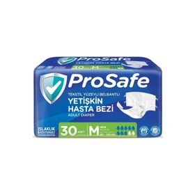 Prosafe Bel Bantlı Tekstil Yüzey M Beden 30 Adet Yetişkin Hasta Bezi