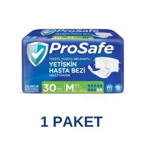 Prosafe Belbantlı Cırtlı M 30 Adet Hasta Bezi
