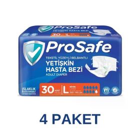 Prosafe Belbantlı Large 4x30 Adet Hasta Bezi