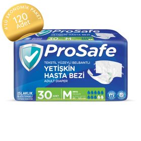 Prosafe Belbantlı M 120 Adet Hasta Bezi