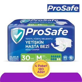 Prosafe Belbantlı M 120 Adet Hasta Bezi