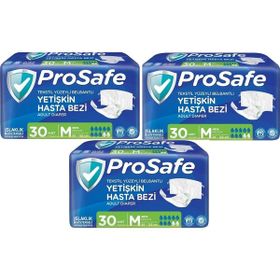 Prosafe Belbantlı Tekstil Yüzey Medium 90 Adet Yetişkin Hasta Bezi