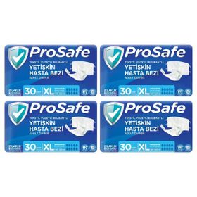 Prosafe Belbantlı Tekstil Yüzey XL 120 Adet Yetişkin Hasta Bezi
