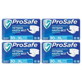 Prosafe Belbantlı Tekstil Yüzey XL 120 Adet Yetişkin Hasta Bezi