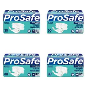 Prosafe Belbantlı Textile Yüzeyli Orta Boy 30'lu 4 Paket Yetişkin Hasta Bezi