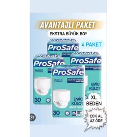 Prosafe Emici Külot XL 4x30 Adet Hasta Bezi