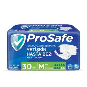 Prosafe M Beden 30 Adet Bel Bantlı Hasta Bezi