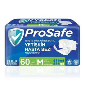 Prosafe M Beden 60 Adet Bel Bantlı Hasta Bezi