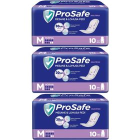 Prosafe Medium Orta Boy Normal 30 Adet 3x10'lu Mesane Lohusa Pedi