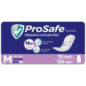 Prosafe Multiped Normal M 12x10'lu 120 Adet Lohusa ve Mesane Pedi