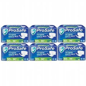 Prosafe Tekstil Yüzey Belbantlı M Boy 180 Adet Yetişkin Hasta Bezi