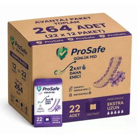 Prosafe Uzun 22x12 Paket 264 Adet Günlük Ped