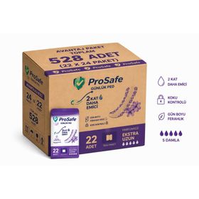 Prosafe Uzun 22x24 Paket 528 Adet Günlük Ped