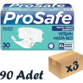 Prosafe Xl 30x3 90 Adet Belbantlı Yetişkin Hasta Bezi