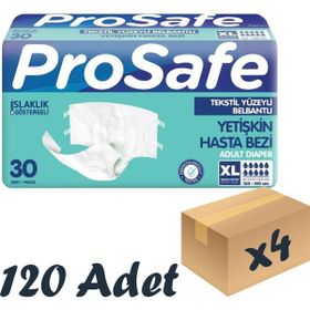 Prosafe Xl 30x4 120 Adet Belbantlı Yetişkin Hasta Bezi