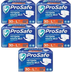 Prosafe Yetişkin Bel Bantlı Tekstil Yüzey L Büyük Boy 150 Adet Hasta Bezi