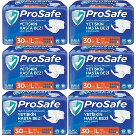 Prosafe Yetişkin Bel Bantlı Tekstil Yüzey L Büyük Boy 180 Adet Hasta Bezi