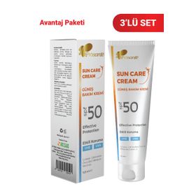 Prosante SPF50 Etkili Koruma UVB UVA 3x100 ML Güneş Bakım Kremi