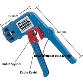 Proskit 8PK-376FN CAT5-RJ45 Kablo Sıkma Pensesi