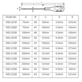 Proskit 9SD-216B 1x150 mm Yıldız Tornavida