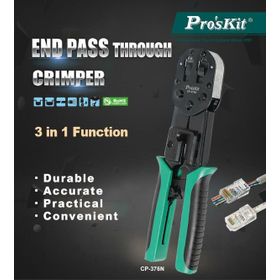 Proskit CP-376N Profesyonel Ez-rj45 Konnektör Sıkma Pensesi